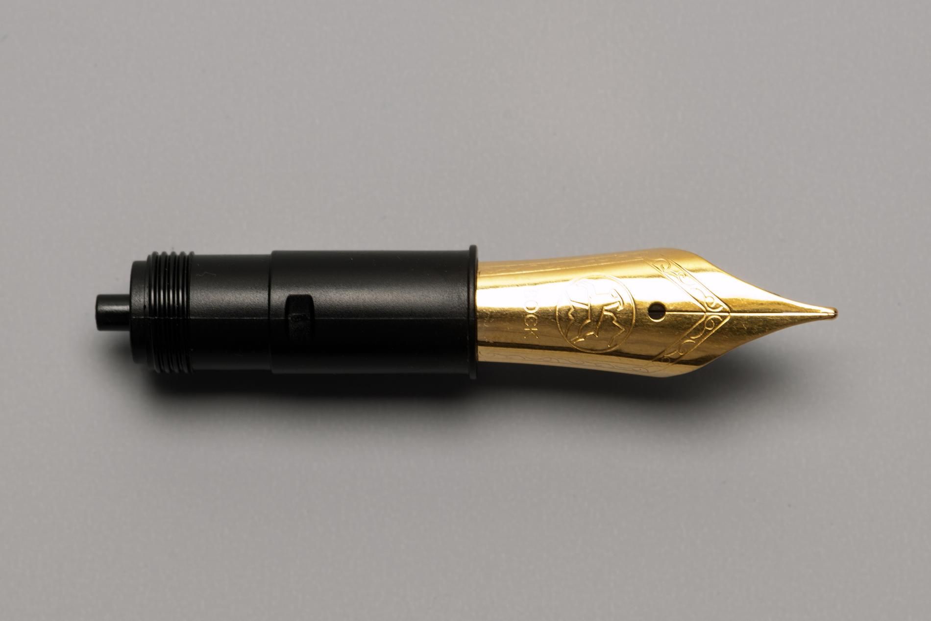 Nib, type 250, Triple, stainless-steel, gilded