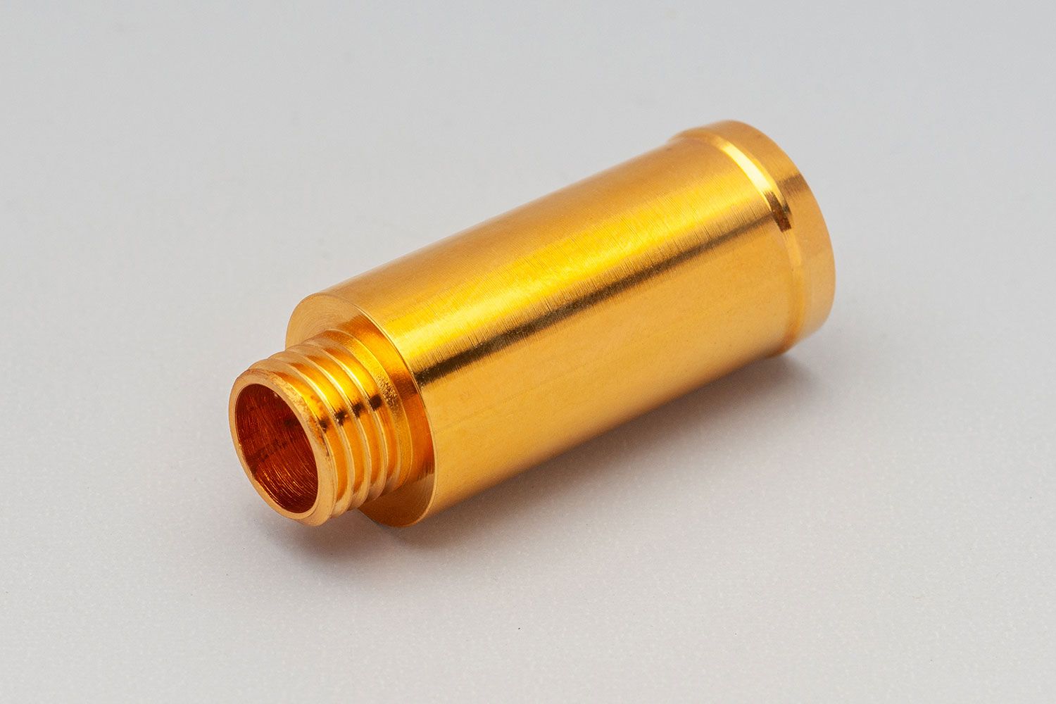 Griffstück, vergoldet, glänzend, Durchmesser 8mm